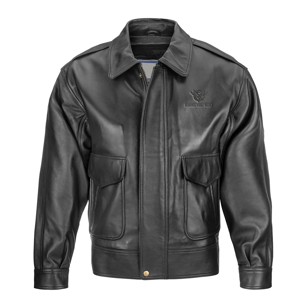 11 Leather Bomber Jacket - Image 1