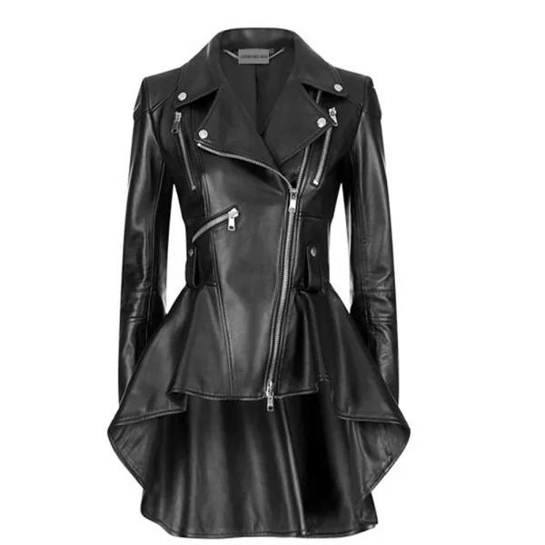 Leather Long Coats - Image 1