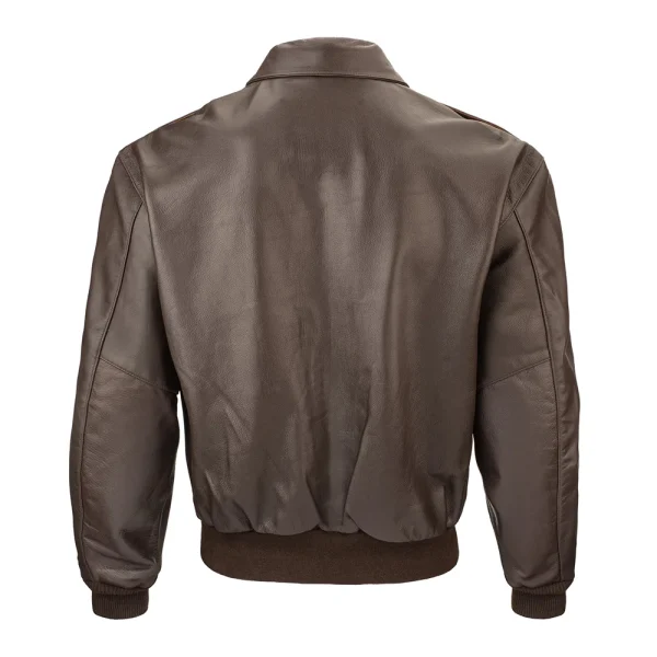 Leather Bomber Jacket - Image 2