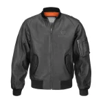 Leather Bomber Jacket