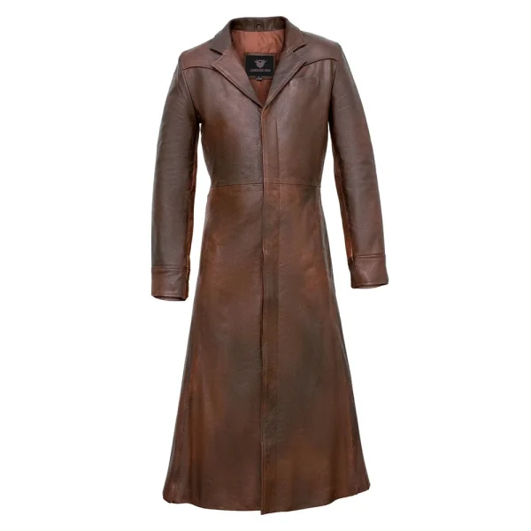 Leather Long Coats - Image 1