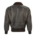 Leather Bomber Jacket - Image 2