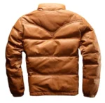Leather Puffer Jacket - Image 2