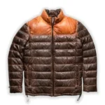 Leather Puffer Jacket