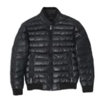 Leather Puffer Jacket