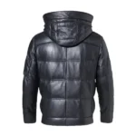Leather Puffer Jacket - Image 2