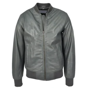 Leather Bomber Jacket
