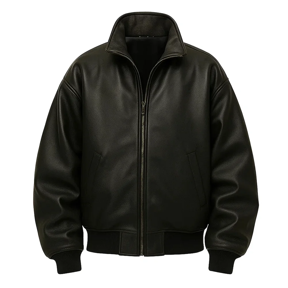 17 Leather Bomber Jacket - Image 1