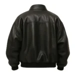 Leather Bomber Jacket - Image 2