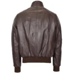 Leather Bomber Jacket - Image 2