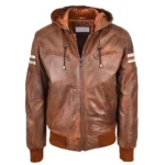 Leather Bomber Jacket