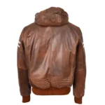 Leather Bomber Jacket - Image 2