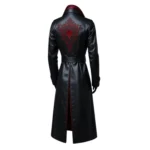 Crimson Nocturne Men’s Gothic Trench Coat - Image 2