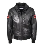 Leather Bomber Jacket