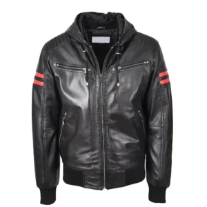 Leather Bomber Jacket