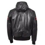 Leather Bomber Jacket - Image 2