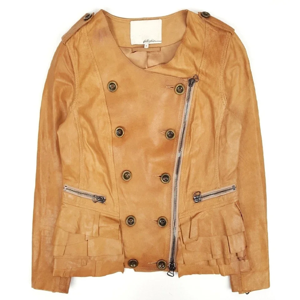 410 LIM Leather Jacket Moto Biker - Image 1