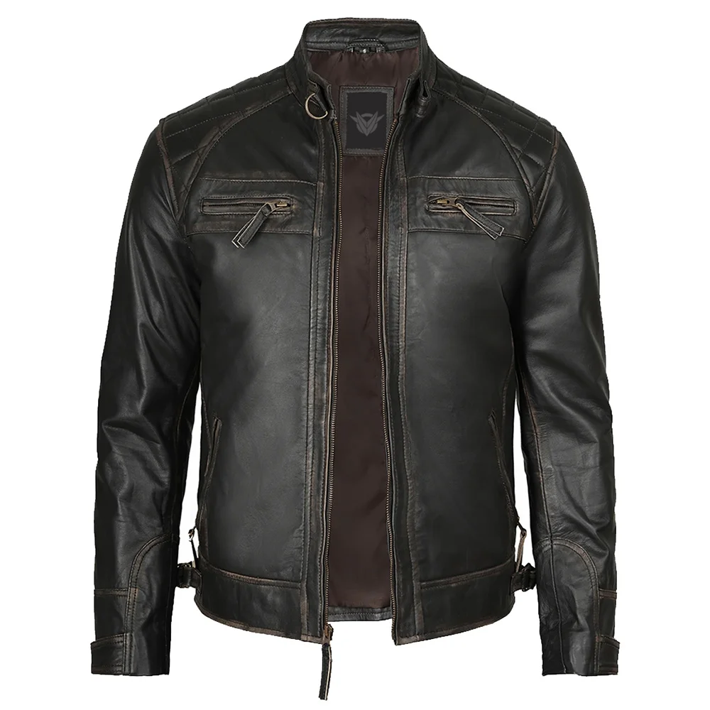 7 Men Leather Jackets - Image 1
