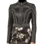 Silver Round Studs Jacket