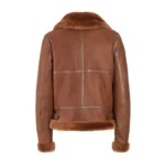 Handmade Merino Shearling Bomber Jacket Women's - Image 2