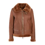 Handmade Merino Shearling Bomber Jacket Women's