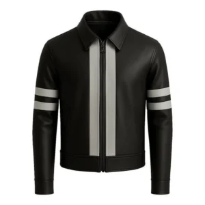 Handmade Black Leather Biker Jacket