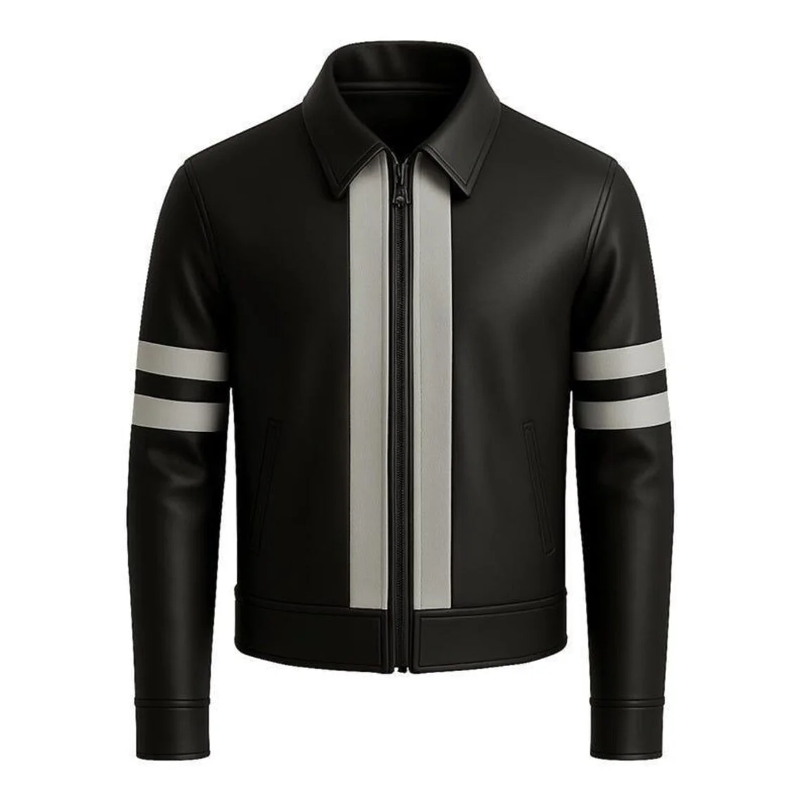 il_1140xN.7242885072_tg9j Handmade Black Leather Biker Jacket - Image 1