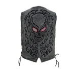 Men’s Handmade Gothic Biker Vest - Image 2
