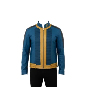 Vault 33 Lucy Blue New Cosplay Vegas Costume Inspired Faux Leather Jacket For Men