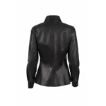 Black Leather Shirt Women - Image 2